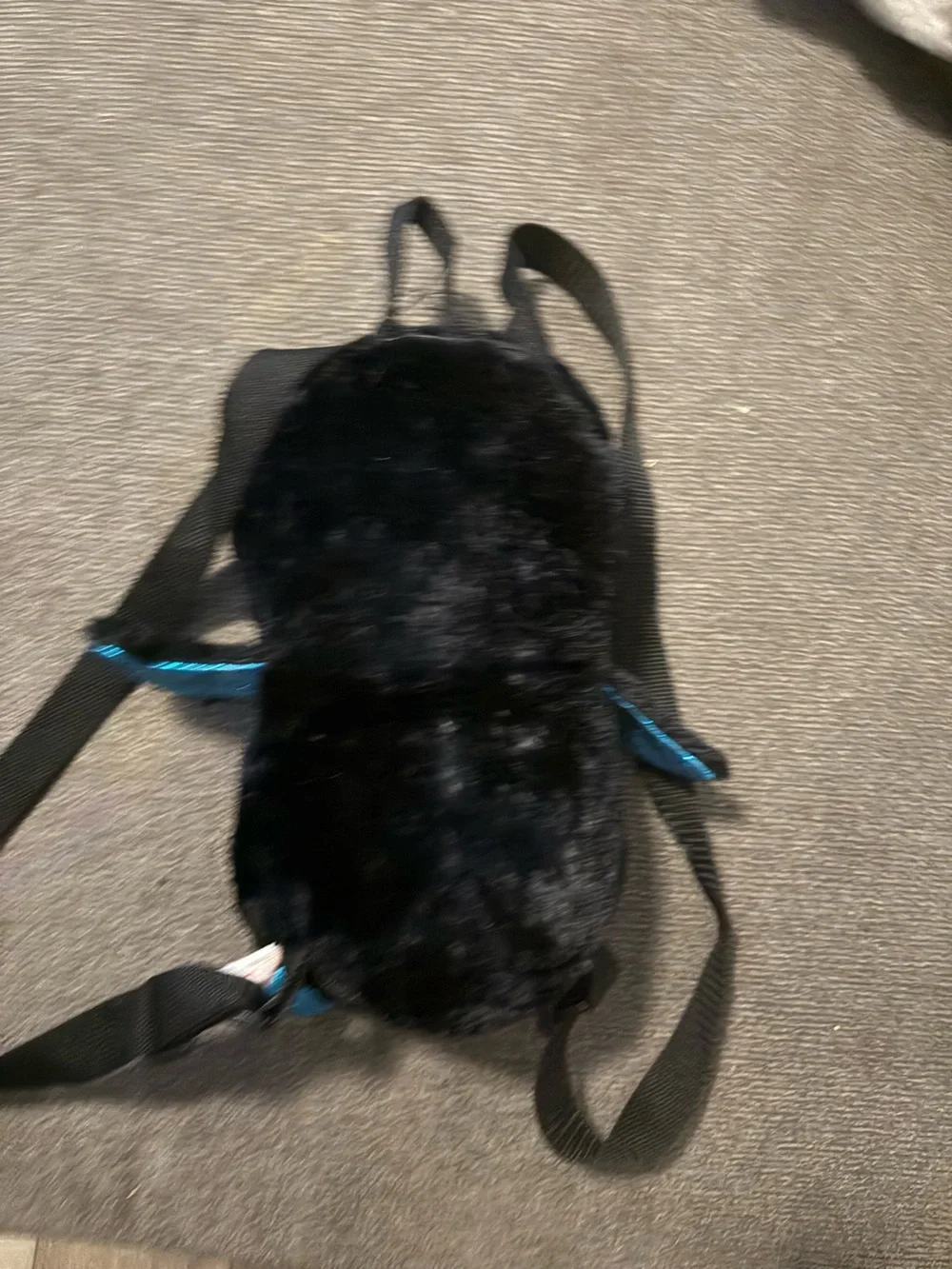 Ty Plush Penguin Backpack in Black, White & Teal with Orange Beak